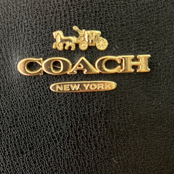 COACH 2-WAY BLACK REVERSIBLE CROSSBODY- TOTE PRISTINE - Picture 14 of 17